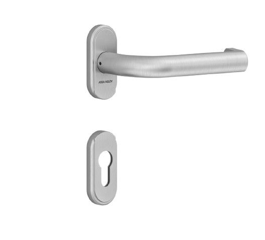 AH200 ידית מנוף/קבועה נירוסטה על רוזטה אובאלית