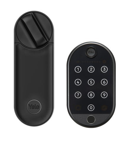 ערכת מנעול חכם Linus™ L2 + קודן טביעת אצבע + מגשר אינטרנט מובנה +קורא קרבה Yale Dot + סוללה נטענת!